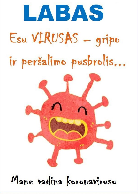 Knygelė vaikams apie koronavirusą